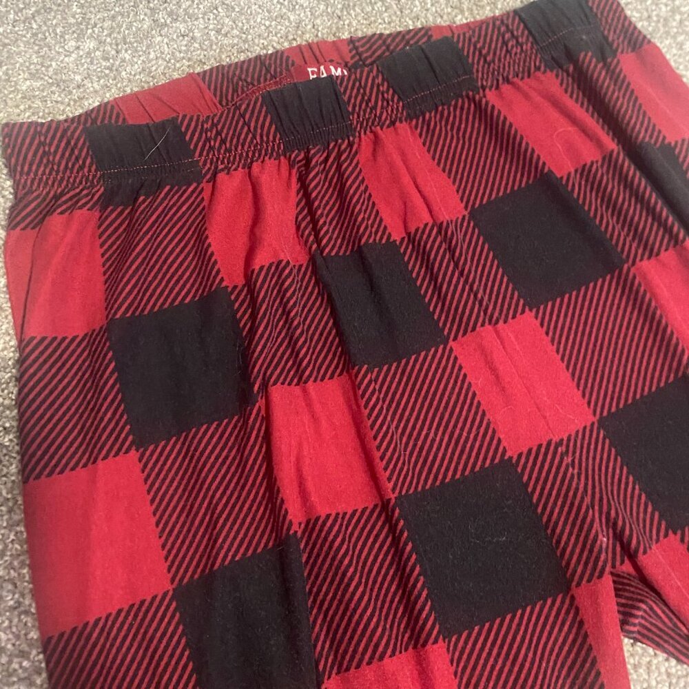 Fammy Jammies Flannel Red Plaid Pajama Pj Lounge Comfy Pants Women's Size Medium